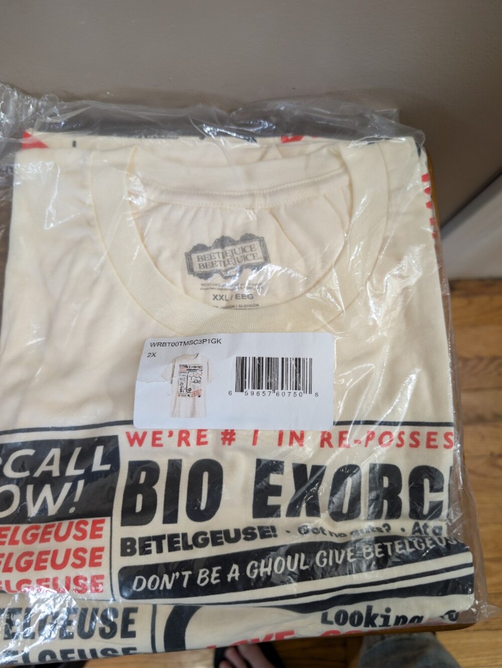 Beetlejuice Beetlejuice Regal Cinemas Promotional Graphic Cream T-Shirt